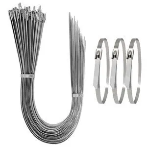 40 Pack 24 Inch Stainless Steel Zip Ties Heavy Duty, 265lbs Tensile Strength Metal Cable Ties, 304 Grade UV Resistant Self-Locking Strap with Rounded Edges for Exhaust Wrap, Pipes, Fences 40 Pack 24 Inch Stainless Steel Zip Ties Heavy Duty, 265lbs Tensile Strength Metal Cable Ties, 304 Grade UV Resistant Self-Locking Strap with Rounded Edges for Exhaust Wrap, Pipes, Fences