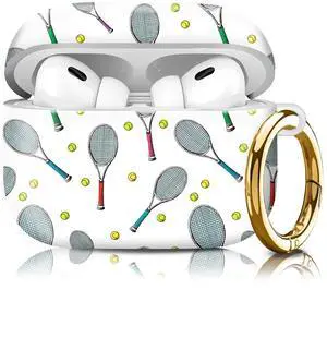 Compatiable for AirPod Pro 2nd/1st Generation Case,Lightweight & Durable Resistant Hard Case with Keychain,Stylish Design AirPod Case Cover for Women(Tennis) Compatiable for AirPod Pro 2nd/1st Generation Case,Lightweight & Durable Resistant Hard Case with Keychain,Stylish Design AirPod Case Cover for Women(Tennis)