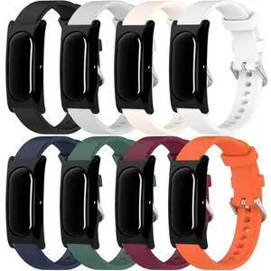 8-Pack Silicone Band for Fitbit Air, Soft Breathable Replacement Strap with Secure Buckle, Adjustable Sport Wristband for Google Fitbit Air Fitness Tracker Men Women 8-Pack Silicone Band for Fitbit Air, Soft Breathable Replacement Strap with Secure Buckle, Adjustable Sport Wristband for Google Fitbit Air Fitness Tracker Men Women