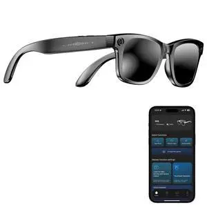 AI Smart Camera Glasses with 4K Ultra-Wide Anti-Shake Camera,HD1080P Videos, Vlog Recording, AI Translation, AI Voice Assistant, Open Ears, Wi-Fi Transmission, Music Control Sunglasses AI Smart Camera Glasses with 4K Ultra-Wide Anti-Shake Camera,HD1080P Videos, Vlog Recording, AI Translation, AI Voice Assistant, Open Ears, Wi-Fi Transmission, Music Control Sunglasses
