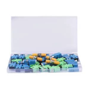 Fiber Optic Couplers Kit for SC/UPC, SC/APC, ST, LC Cables, 5 Styles with 34pcs Fiber Optic Adapter Couplers for Single-Mode & Multi-Mode Patch Cords Fiber Optic Couplers Kit for SC/UPC, SC/APC, ST, LC Cables, 5 Styles with 34pcs Fiber Optic Adapter Couplers for Single-Mode & Multi-Mode Patch Cords