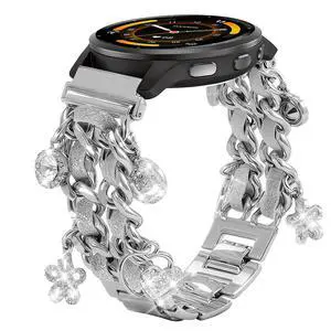 22mm Stylish Metal Band Compatible with Garmin Vivoactive 4/Venu4 45mm/Venu 3/Venu 2, Pretty Chain Strap Compatible with Forerunner 265/255/745 22mm Stylish Metal Band Compatible with Garmin Vivoactive 4/Venu4 45mm/Venu 3/Venu 2, Pretty Chain Strap Compatible with Forerunner 265/255/745