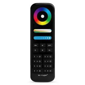 FUT089-B 8-Zone RGB+CCT Remote 2.4GHz, Wireless LED Remote Controller, 8 Independent Zones Full Color & Tunable White, Battery Not Included FUT089-B 8-Zone RGB+CCT Remote 2.4GHz, Wireless LED Remote Controller, 8 Independent Zones Full Color & Tunable White, Battery Not Included