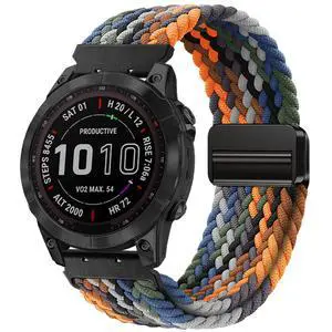 22mm-Quickfit-Bands for Garmin-Fenix-8-47mm - Magnetic Braided Replacement Strap for Garmin-Fenix-7/7 Pro/6/6 Pro/5/5 Plus Forerunner 965/955/945/Approach S70 47mm/S62/S60/Quatix 7 Smartwatch 22mm-Quickfit-Bands for Garmin-Fenix-8-47mm - Magnetic Braided Replacement Strap for Garmin-Fenix-7/7 Pro/6/6 Pro/5/5 Plus Forerunner 965/955/945/Approach S70 47mm/S62/S60/Quatix 7 Smartwatch
