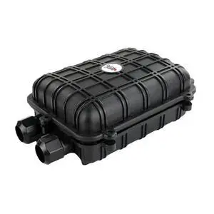 Outdoor Rated Fiber Optic Splice Enclosure | Waterproof | Black Stainless Steel | Includes Fiber Optic Cable, Splices | Holds Up to 24 Strands Outdoor Rated Fiber Optic Splice Enclosure | Waterproof | Black Stainless Steel | Includes Fiber Optic Cable, Splices | Holds Up to 24 Strands