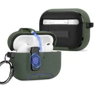 Compatible with AirPods Pro 3 Case with Phone Stand, Precise Fit Design for Apple AirPods Pro 3rd Cover (Army Green) Compatible with AirPods Pro 3 Case with Phone Stand, Precise Fit Design for Apple AirPods Pro 3rd Cover (Army Green)