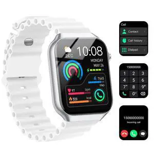 Smart Watch for Men Women, 2.09" AI Fitness Smartwatches with Calling/SMS, Heart Rate/Sleep/SpO2 Monitor, Pedometer, Dual Bands, 3 Games for Android/iOS Phones (White) Smart Watch for Men Women, 2.09" AI Fitness Smartwatches with Calling/SMS, Heart Rate/Sleep/SpO2 Monitor, Pedometer, Dual Bands, 3 Games for Android/iOS Phones (White)