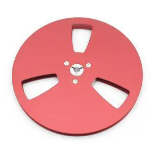 7 Inch Empty Tape Reel 1/4" Aluminum Alloy Takeup Reel Red | 7 inch red aluminum alloy takeup reel for 1/4 inch tape recorders, CNC machined for smooth winding and stable use 7 Inch Empty Tape Reel 1/4" Aluminum Alloy Takeup Reel Red | 7 inch red aluminum alloy takeup reel for 1/4 inch tape recorders, CNC machined for smooth winding and stable use