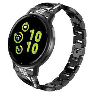 Compatible for Garmin Vivoactive 6/Vivoactive 5/3/3 Music Band, 20mm Metal Bling Jewelry Rhinestone Strap Wristband for Venu Sq 2/Venu 2 Plus/Approach S50/Forerunner 158/165/245/570 42mm Compatible for Garmin Vivoactive 6/Vivoactive 5/3/3 Music Band, 20mm Metal Bling Jewelry Rhinestone Strap Wristband for Venu Sq 2/Venu 2 Plus/Approach S50/Forerunner 158/165/245/570 42mm