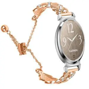 Compatible with Garmin CIRQA/Lily 2/Lily 2 Active Watch Band for Women,Metal Bling Wristband Adjustable Luxury Link Chain Bracelet Jewelry Loop Compatible with Garmin CIRQA/Lily 2/Lily 2 Active Watch Band for Women,Metal Bling Wristband Adjustable Luxury Link Chain Bracelet Jewelry Loop