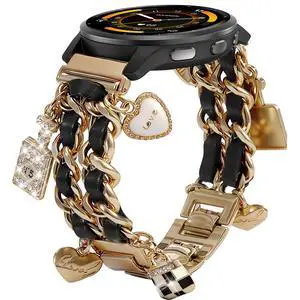 22mm Stylish Metal Band Compatible with Garmin Vivoactive 4/Venu4 45mm/Venu 3/Venu 2, Pretty Chain Strap Compatible with Forerunner 265/255/745 22mm Stylish Metal Band Compatible with Garmin Vivoactive 4/Venu4 45mm/Venu 3/Venu 2, Pretty Chain Strap Compatible with Forerunner 265/255/745