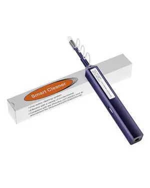 LC Fiber Cleaning Pen, LC One Click Cleaner, LC/MU 1.25mm Ferrule | 800+ Cleans, One-Push Fiber Cleaner Tool for LC/UPC & LC/APC Optical Connectors, Extendable Probe for Endface Cleaning LC Fiber Cleaning Pen, LC One Click Cleaner, LC/MU 1.25mm Ferrule | 800+ Cleans, One-Push Fiber Cleaner Tool for LC/UPC & LC/APC Optical Connectors, Extendable Probe for Endface Cleaning