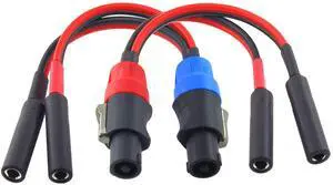051 Speak-on 4-Pole to Dual RCA Break Out Splitter Cable Speakon Splitter Cable,for Speaker (Speakon to 1/4 TS) 051 Speak-on 4-Pole to Dual RCA Break Out Splitter Cable Speakon Splitter Cable,for Speaker (Speakon to 1/4 TS)