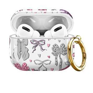for Cute Airpods Pro 3 Case Clear, Soft TPU Air Pods Pro 3rd Generation Cover Protective Skin Girl Women with Gold Keychain for iPod Pro 3 Gen 2025 - Pink Purple Ribbon Bow for Cute Airpods Pro 3 Case Clear, Soft TPU Air Pods Pro 3rd Generation Cover Protective Skin Girl Women with Gold Keychain for iPod Pro 3 Gen 2025 - Pink Purple Ribbon Bow