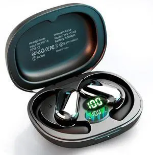 Open Ear Bluetooth 5.4 Headphones with Ergonomic Ear Hook Open Ear Bluetooth 5.4 Headphones with Ergonomic Ear Hook
