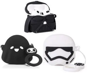 (3Pack) Case for AirPods 3rd Generation(2022), Silicone Case Protective Cover with Cute Cartoon Skin Design for AirPods 3 Earbuds, with Keychain (3Pack) Case for AirPods 3rd Generation(2022), Silicone Case Protective Cover with Cute Cartoon Skin Design for AirPods 3 Earbuds, with Keychain