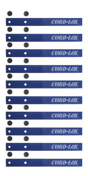 Rivet Series Cable Ties - Reusable Hook and Loop Straps, Cable and Cord Management for Musicians, Pro Audio/Video Technicians, Fabricated in USA (Blue, 9 x 1 Inch, 10 Pack) Rivet Series Cable Ties - Reusable Hook and Loop Straps, Cable and Cord Management for Musicians, Pro Audio/Video Technicians, Fabricated in USA (Blue, 9 x 1 Inch, 10 Pack)