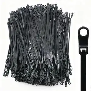 400pcs Zip Tie with Screw Hole, 8 inch Automotive Wire Self Locking Black Zip Ties, Screw Zip Tie Mount (8") 400pcs Zip Tie with Screw Hole, 8 inch Automotive Wire Self Locking Black Zip Ties, Screw Zip Tie Mount (8")