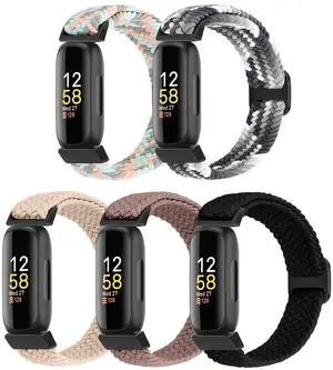 Braided Stretchy Solo Loop Compatible for Fitbit Inspire 3/2/HR, Ace 3/2 for Women Men, 5 Pack Nylon Elastic Straps Wristbands Braided Stretchy Solo Loop Compatible for Fitbit Inspire 3/2/HR, Ace 3/2 for Women Men, 5 Pack Nylon Elastic Straps Wristbands