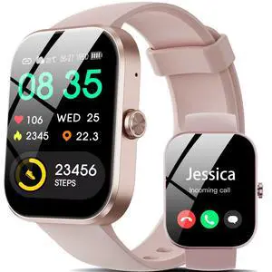 1.91" Fitness Tracker Smart Watch, Bluetooth Call for iOS AndroidPink | 112 sports modes,IP68 waterproof,heart rate & sleep monitor, pedometer,calorie tracker,alarm,weather display,for men women 1.91" Fitness Tracker Smart Watch, Bluetooth Call for iOS AndroidPink | 112 sports modes,IP68 waterproof,heart rate & sleep monitor, pedometer,calorie tracker,alarm,weather display,for men women