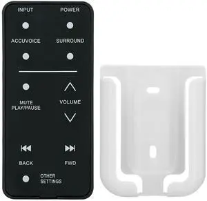 Replacement Remote Control for ZVOX Accuvoice AV157 AV257 AV200 AV357 AV355 SB380 SB400 SB500 SB700 SoundBar TV Speaker(with Mounting Bracket) Replacement Remote Control for ZVOX Accuvoice AV157 AV257 AV200 AV357 AV355 SB380 SB400 SB500 SB700 SoundBar TV Speaker(with Mounting Bracket)