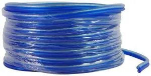 Blue 16G25 OFC 16 Gauge 25 Ft 100% Copper Speaker Wire | Car/Marine/Home Audio, Tinned for Corrosion Resistance, Super-Flex Design, Foot Markers, Polarity Labels, UV Resistant Blue 16G25 OFC 16 Gauge 25 Ft 100% Copper Speaker Wire | Car/Marine/Home Audio, Tinned for Corrosion Resistance, Super-Flex Design, Foot Markers, Polarity Labels, UV Resistant
