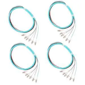 6-Strand LC OM3 Multimode Pigtail 1.2m, 4-Pack | 6F LC OM3 multimode pigtails, 1.2m (47.24in). 50/125um, low insertion loss. For 10G networks, data centers, and patching 6-Strand LC OM3 Multimode Pigtail 1.2m, 4-Pack | 6F LC OM3 multimode pigtails, 1.2m (47.24in). 50/125um, low insertion loss. For 10G networks, data centers, and patching