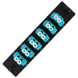 6 Duplex 12 Core LC Adapters LGX Footprint OM3 Fiber Patch Panel Loaded 12 Fiber Ports Couplers Enclosure - LC UPC Blue Compatible with Multimode SingleMode |1.25G/10GB OM1-OM3 6 Duplex 12 Core LC Adapters LGX Footprint OM3 Fiber Patch Panel Loaded 12 Fiber Ports Couplers Enclosure - LC UPC Blue Compatible with Multimode SingleMode |1.25G/10GB OM1-OM3