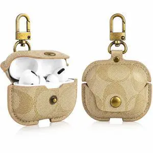 Leather Case for AirPods Pro 3, Vintage Printed Cover with Metal Buckle(A) | Printed leather Metal buckle Snapbutton flip Shockabsorbing & dropproof Precise charging cutouts Leather Case for AirPods Pro 3, Vintage Printed Cover with Metal Buckle(A) | Printed leather Metal buckle Snapbutton flip Shockabsorbing & dropproof Precise charging cutouts