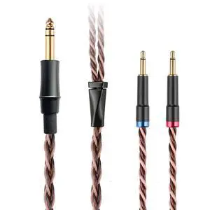 8N OCC German Copper Cable Wire Compatible with MEZE Audio 109 Pro 105 AER Hifiman HE560 HE4XX HE-350 Sony MDR Z1R MDR Z7M2 Earbuds 6.35mm Connector 6.5ft 8N OCC German Copper Cable Wire Compatible with MEZE Audio 109 Pro 105 AER Hifiman HE560 HE4XX HE-350 Sony MDR Z1R MDR Z7M2 Earbuds 6.35mm Connector 6.5ft