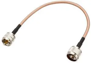UHF (PL259) Male to N-Type Male Antenna Cable RG400 Coax Cable 0.3Meter/1Ft UHF (PL259) Male to N-Type Male Antenna Cable RG400 Coax Cable 0.3Meter/1Ft