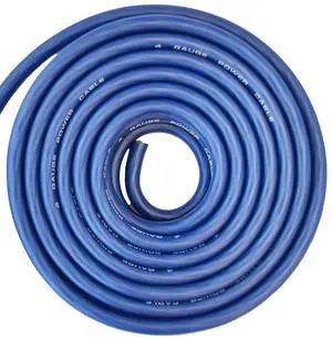 Connected 4 Gauge Blue Amplifier Amp Power/Ground Wire 25 Feet Superflex Cable 25' Connected 4 Gauge Blue Amplifier Amp Power/Ground Wire 25 Feet Superflex Cable 25'