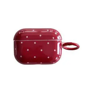 White Polka Dot Red Case with Lock for Airpods Pro 2 Gen,Vintage Aesthetic Pattern Stylish Luxury Trendy Retro Girls Women Protective Cover for Airpod Pro 2 Genetatio White Polka Dot Red Case with Lock for Airpods Pro 2 Gen,Vintage Aesthetic Pattern Stylish Luxury Trendy Retro Girls Women Protective Cover for Airpod Pro 2 Genetatio