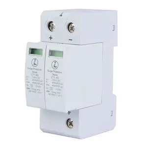 2P Surge Arrester Device, Protective Device DC Photovoltaic Protector Low-Voltage Arrester DC Protector Breaker for Home(2P40KA) 2P Surge Arrester Device, Protective Device DC Photovoltaic Protector Low-Voltage Arrester DC Protector Breaker for Home(2P40KA)