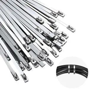 24 Inch Metal Cable Zip Ties, Stainless Steel Zip Ties Long,500 Lbs Heavy Duty Self-Locking Strap Ties, Steel Cable Tie, 40 PCS Strength for Exhaust Wrap, Garden Ties, UV Resistant Cable Ties 24 Inch Metal Cable Zip Ties, Stainless Steel Zip Ties Long,500 Lbs Heavy Duty Self-Locking Strap Ties, Steel Cable Tie, 40 PCS Strength for Exhaust Wrap, Garden Ties, UV Resistant Cable Ties
