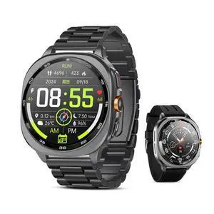 GPS Smart Watch for Men 1.43-inch HD AMOLED 3ATM Waterproof 530mAh Large Battery 100+ Sport Modes Flashlight Answer/Make Calls smart Watch for Android iOS Fitness and Sports Watch (2 Bands) GPS Smart Watch for Men 1.43-inch HD AMOLED 3ATM Waterproof 530mAh Large Battery 100+ Sport Modes Flashlight Answer/Make Calls smart Watch for Android iOS Fitness and Sports Watch (2 Bands)