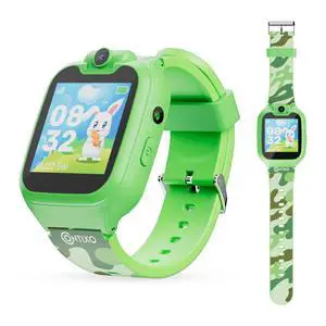 KW01 Smart Watches for Kids, Green 1.54" HD Touch Screen Educational Smartwatch Toy with Games Camera Video Recorder Calculator Flashlight Music Player Gift for 3-12 Years Old Boys Girls KW01 Smart Watches for Kids, Green 1.54" HD Touch Screen Educational Smartwatch Toy with Games Camera Video Recorder Calculator Flashlight Music Player Gift for 3-12 Years Old Boys Girls