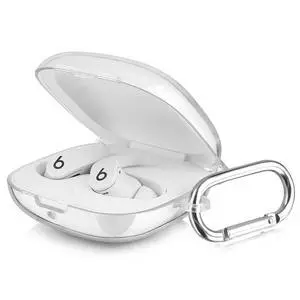 Compabitle with Beats Fit Pro Case Cover, Hard Case for Apple Beats Fit Pro 2021 Shockproof Protective Earbuds Case with Keychain Accessories for Men Women (Clear) Compabitle with Beats Fit Pro Case Cover, Hard Case for Apple Beats Fit Pro 2021 Shockproof Protective Earbuds Case with Keychain Accessories for Men Women (Clear)