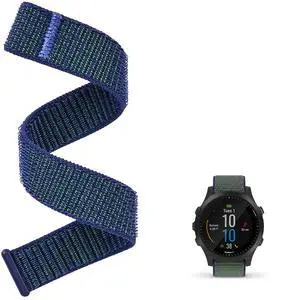 Strap Compatible with Garmin Forerunner 965/955/945/93522mm Replacement Watch band - Woven Nylon with Hook-And-Loop Strap Compatible with Garmin Forerunner 965/955/945/93522mm Replacement Watch band - Woven Nylon with Hook-And-Loop