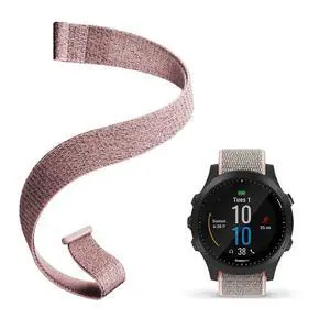 Strap Compatible with Garmin Forerunner 965/955/945/93522mm Replacement Watch band - Woven Nylon with Hook-And-Loop Strap Compatible with Garmin Forerunner 965/955/945/93522mm Replacement Watch band - Woven Nylon with Hook-And-Loop