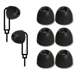 SmartCore Memory Foam Replacement IEM Ear Tips, Round, Black, Medium | 3 Pairs, for Most Wired Devices, Superior Noise Isolation, Ultimate Comfort, Secure Fit SmartCore Memory Foam Replacement IEM Ear Tips, Round, Black, Medium | 3 Pairs, for Most Wired Devices, Superior Noise Isolation, Ultimate Comfort, Secure Fit