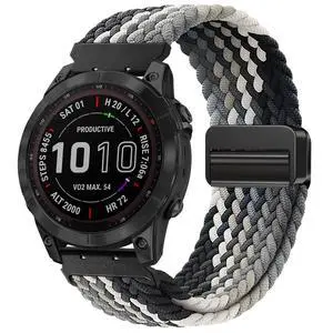 22mm-Quickfit-Bands for Garmin-Fenix-8-47mm - Magnetic Braided Replacement Strap for Garmin-Fenix-7/7 Pro/6/6 Pro/5/5 Plus Forerunner 965/955/945/Approach S70 47mm/S62/S60/Quatix 7 Smartwatch 22mm-Quickfit-Bands for Garmin-Fenix-8-47mm - Magnetic Braided Replacement Strap for Garmin-Fenix-7/7 Pro/6/6 Pro/5/5 Plus Forerunner 965/955/945/Approach S70 47mm/S62/S60/Quatix 7 Smartwatch