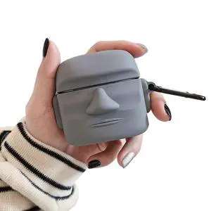 Case Compatible with AirPods Pro/Pro 2, Creative Art Style Man Stone Status Shape Case, Stylish Soft Silicone Earphone Protection Skin for AirPods Pro +Hook Case Compatible with AirPods Pro/Pro 2, Creative Art Style Man Stone Status Shape Case, Stylish Soft Silicone Earphone Protection Skin for AirPods Pro +Hook