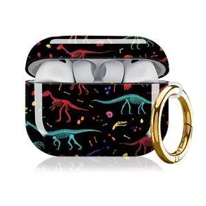 Compatible with AirPod Pro 3 Case, Cute Hard TPU Protective Cover with Keychain, Shockproof Design Case for Women & Girls,Colorful Dinosaurs Compatible with AirPod Pro 3 Case, Cute Hard TPU Protective Cover with Keychain, Shockproof Design Case for Women & Girls,Colorful Dinosaurs