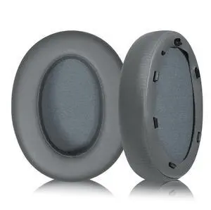 Replacement Ear Pads for Headphones - Compatible for Sony WH-XB910N Premium Protein Leather Cushions with Soft Memory Foam for Comfort - Grey Replacement Ear Pads for Headphones - Compatible for Sony WH-XB910N Premium Protein Leather Cushions with Soft Memory Foam for Comfort - Grey