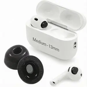 Memory Foam Ear Tips for Airpods Pro 3 | Ear Tip Replacement Complies with Apple Airpod Pro Gen 3 | Secure Fit, Enhanced Noise Isolation, All-Day Comfort (Medium) Memory Foam Ear Tips for Airpods Pro 3 | Ear Tip Replacement Complies with Apple Airpod Pro Gen 3 | Secure Fit, Enhanced Noise Isolation, All-Day Comfort (Medium)