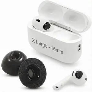 Memory Foam Ear Tips for Airpods Pro 3 | Ear Tip Replacement Complies with Apple Airpod Pro Gen 3 | Secure Fit, Enhanced Noise Isolation, All-Day Comfort (Extra Large) Memory Foam Ear Tips for Airpods Pro 3 | Ear Tip Replacement Complies with Apple Airpod Pro Gen 3 | Secure Fit, Enhanced Noise Isolation, All-Day Comfort (Extra Large)
