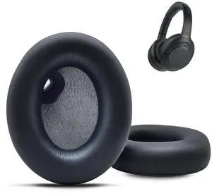 WH-1000XM4 Earpad Cushions, Replacement Ear Pad for Sony WH-1000XM4 Headphones with Noise Isolation Foam Soft Protein Leather (Black) WH-1000XM4 Earpad Cushions, Replacement Ear Pad for Sony WH-1000XM4 Headphones with Noise Isolation Foam Soft Protein Leather (Black)