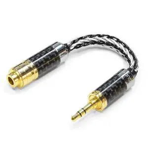 3.5mm Stereo Male to 4.4mm Balanced Female Headphone Adapter Cable 7N Single Crystal Copper/Silver Headphone Jack Convert Cable 3.5mm Stereo Male to 4.4mm Balanced Female Headphone Adapter Cable 7N Single Crystal Copper/Silver Headphone Jack Convert Cable