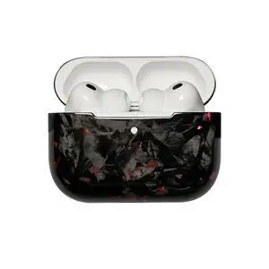 Real Forged Carbon Fiber Case for AirPods Pro 3 (2025 Release) - Ultra-Thin & Lightweight Hard Shell Protective Cover - Supports MagSafe/Wireless Charging - Glossy Black/Red Real Forged Carbon Fiber Case for AirPods Pro 3 (2025 Release) - Ultra-Thin & Lightweight Hard Shell Protective Cover - Supports MagSafe/Wireless Charging - Glossy Black/Red